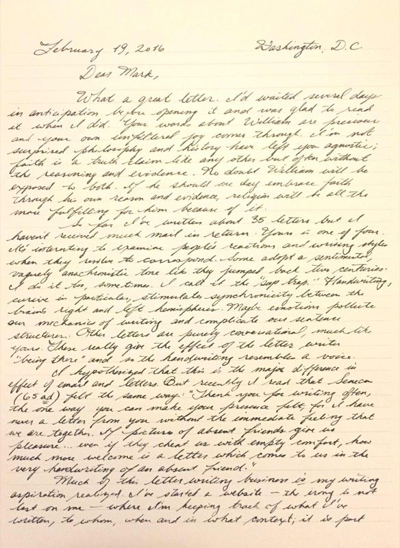Handwritten letter — source document