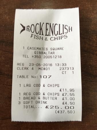 Receipt scan example